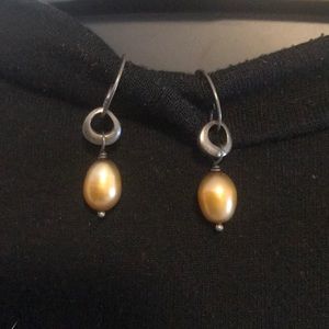 Vintage Silpada bronze French wire earrings